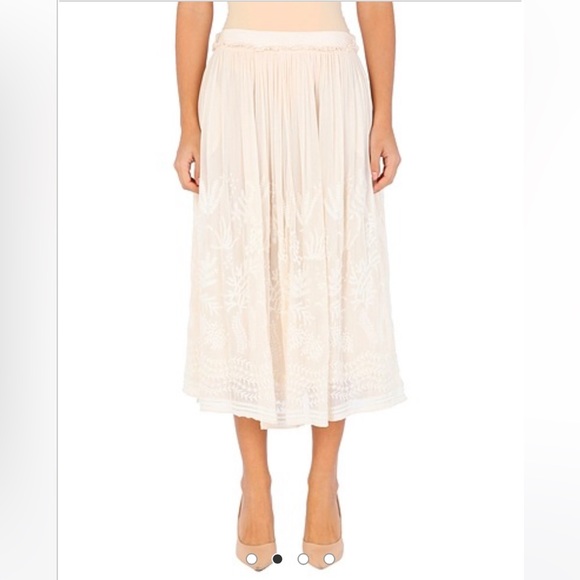 Vanessa Bruno voile embroidered skirt - Picture 3 of 9